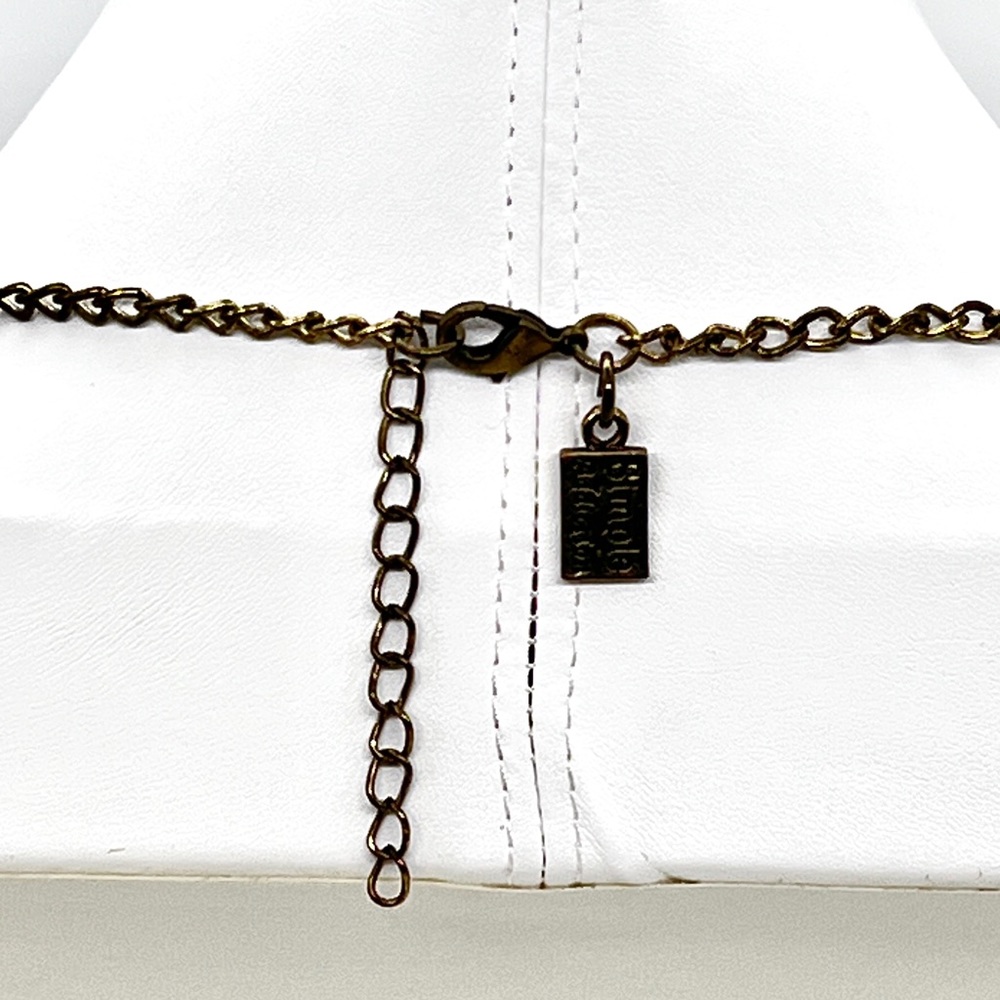 Simple Addiction Blue Rhinestone Statement Necklace - Picture 5 of 5